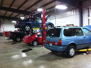 Inside Auto Repair Shop Bay